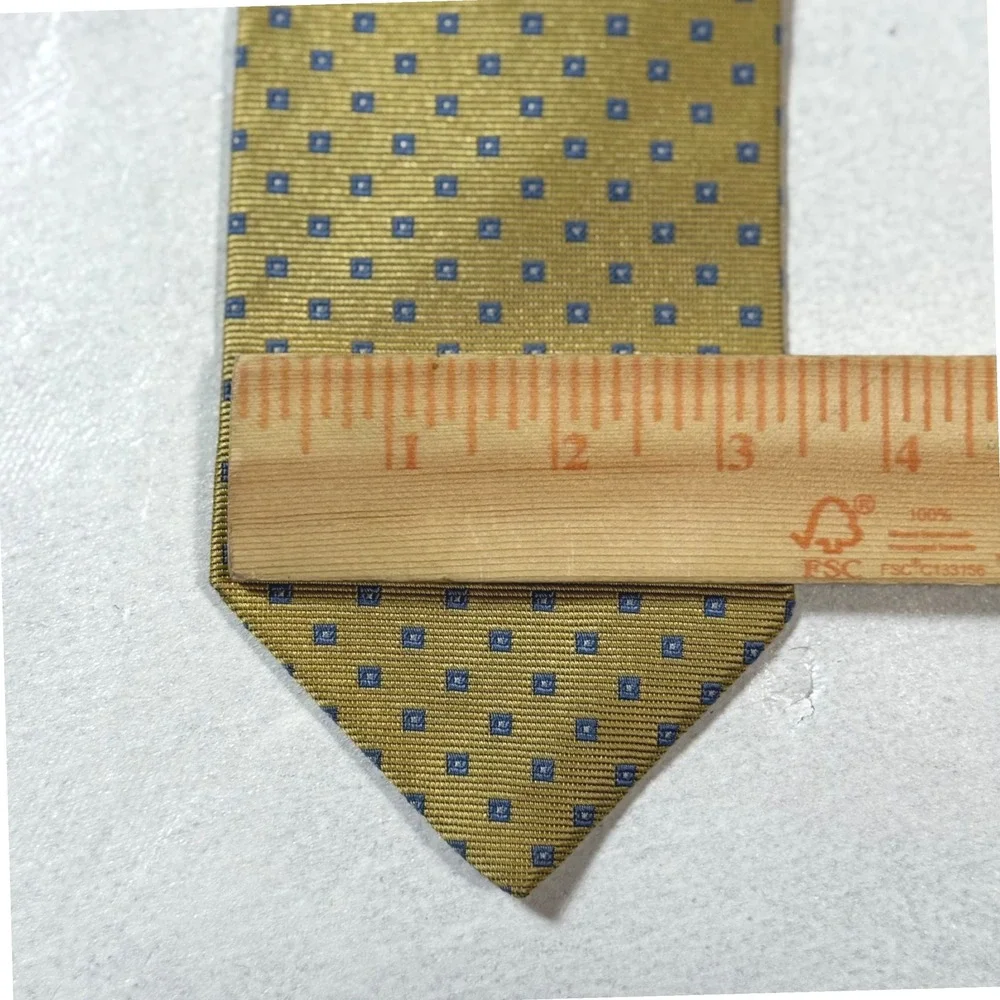 Brooks Brothers Makers Silk Ties Yellow Blue Dot Stripe Mens‎ Neckties Lot of 2
